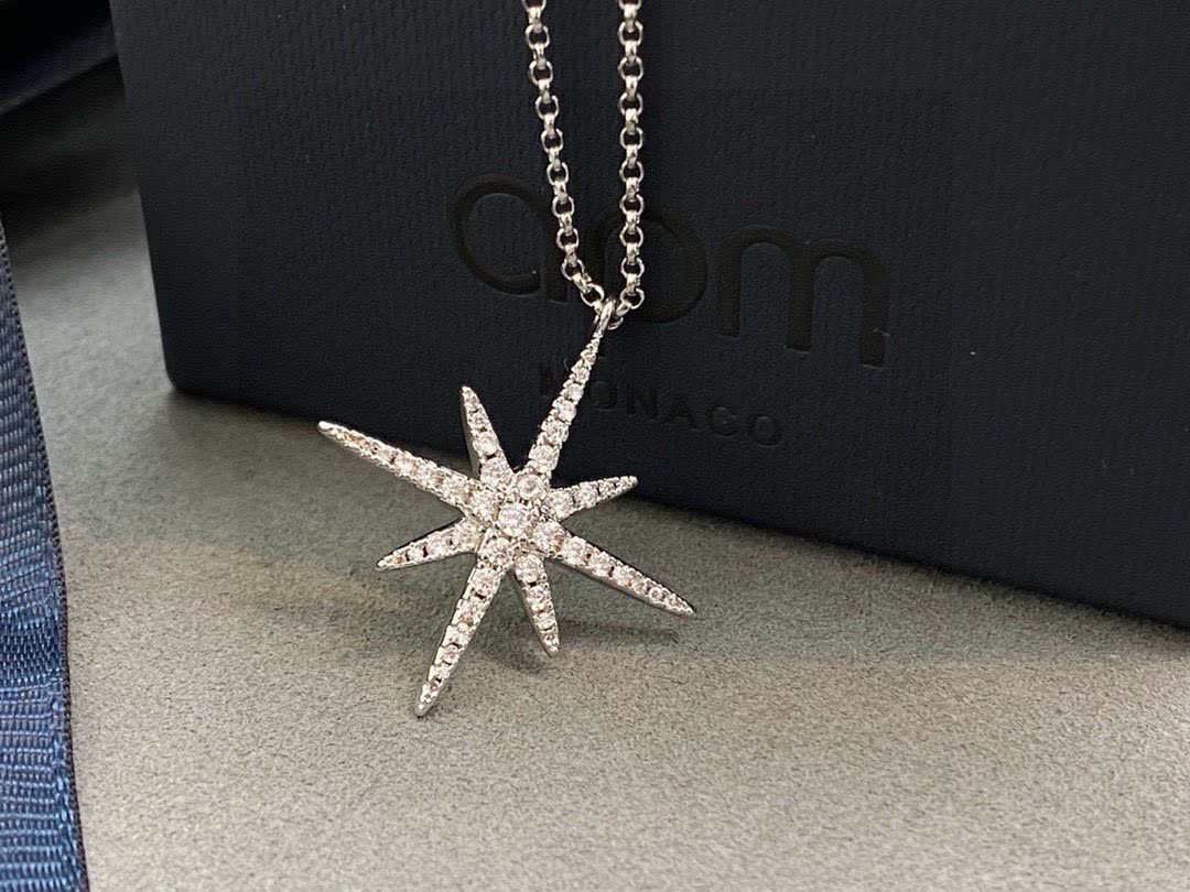 APM Monaco Star Shaped Diamond Necklace